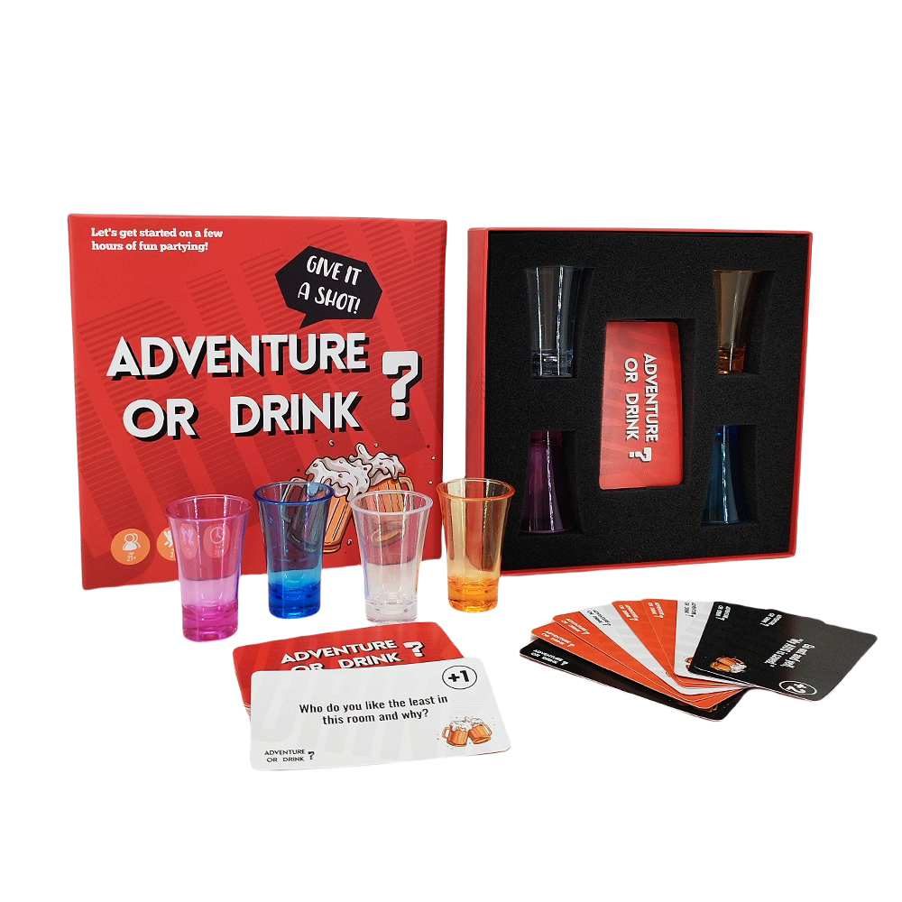 Custom Printing Service Drink Adult Playing Card Game Flash Playing Game Card For Adults