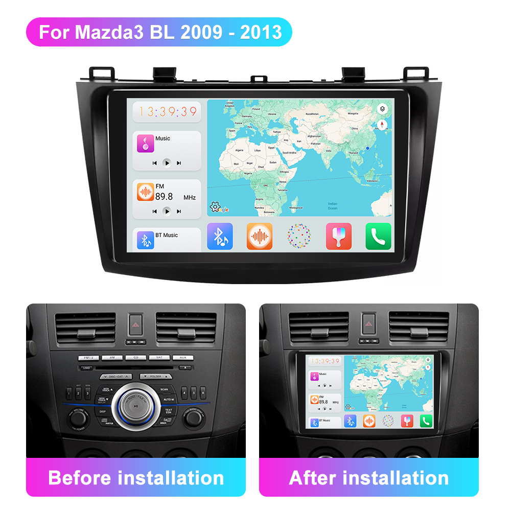 Jmance 9 inch For Mazda 3 BL 2009 - 2013 Frame Multimedia Car Radio DVD Player