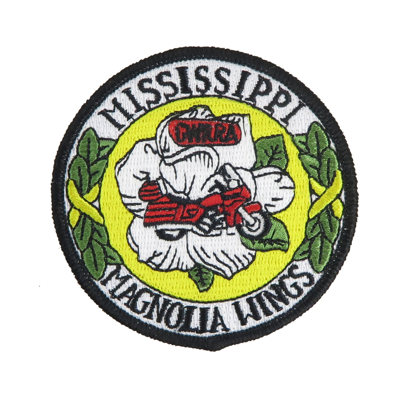 Custom Round Shape Iron on Sew on 3D Embroidered Patches