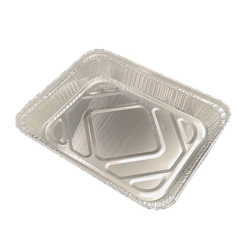 Large Disposable Aluminum Foil Container, Food-Grade Heavy-Duty Tray for Baking, Cooking, Catering