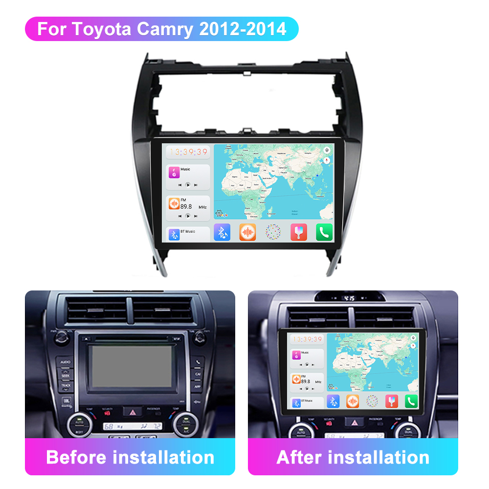 Jmance 10 inch For Toyota Camry 2012 - 2014 Frame Multimedia Car Radio DVD Player