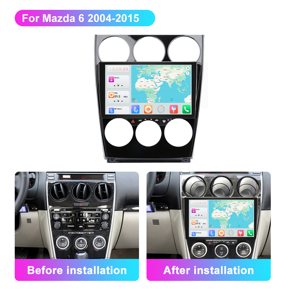 Jmance 9 inch For Mazda 6 2004 - 2015 Frame Multimedia Car Radio DVD Player