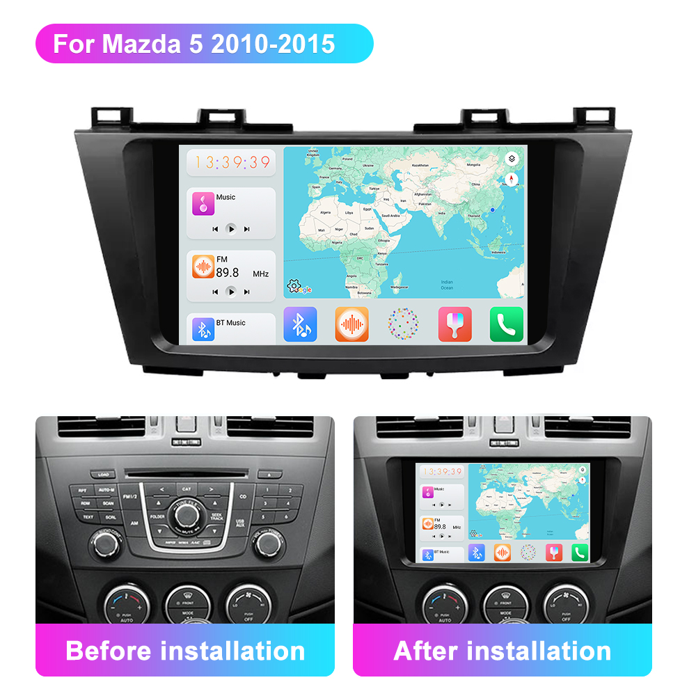 Jmance 9 inch For Mazda 5 2010 - 2015 Frame Multimedia Car Radio DVD Player
