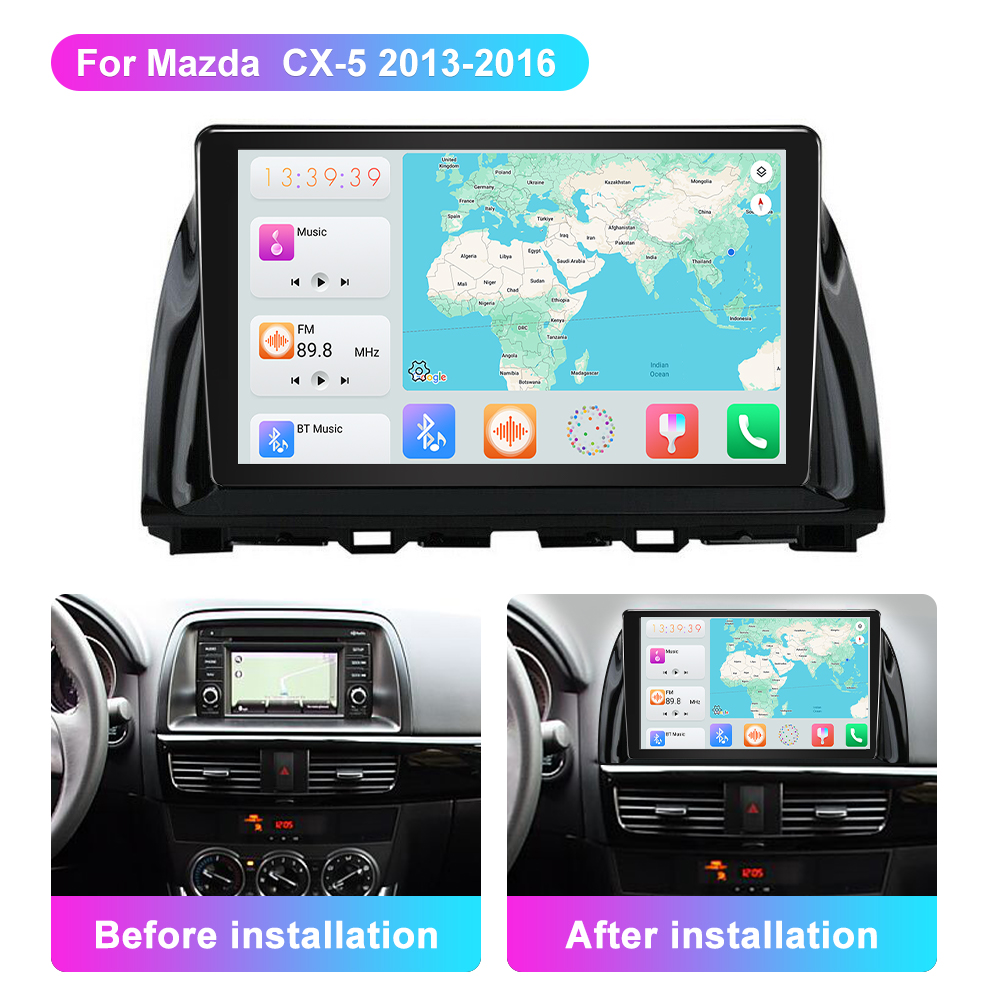 Jmance 10 inch For Mazda CX-5 2013 - 2016 Frame Multimedia Car Radio DVD Player