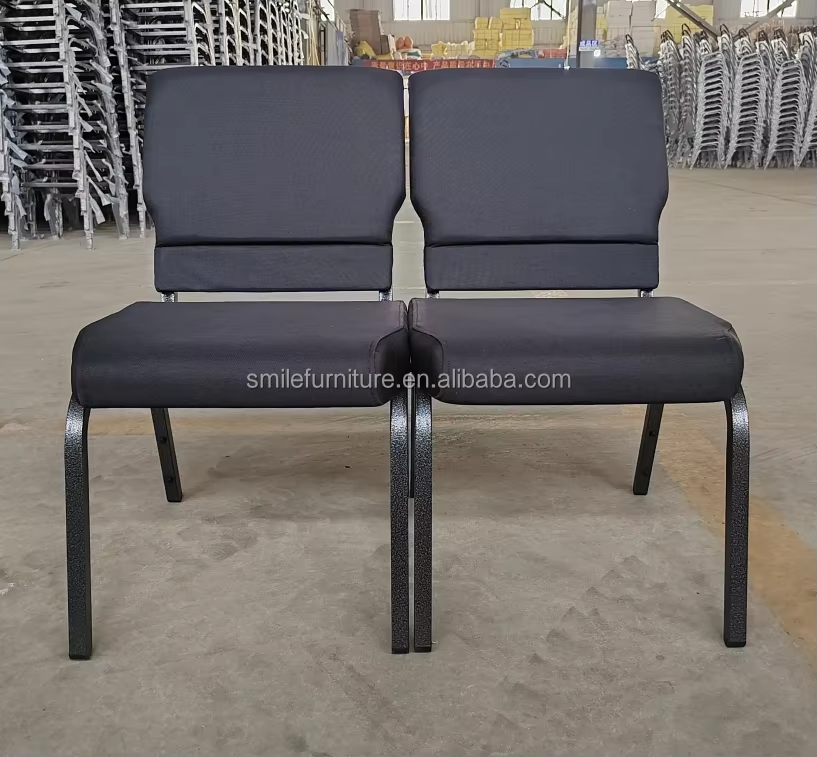 Popular Wholesale Cheap Hotel Party Stackable Fabric Church Chair for Theater Sale