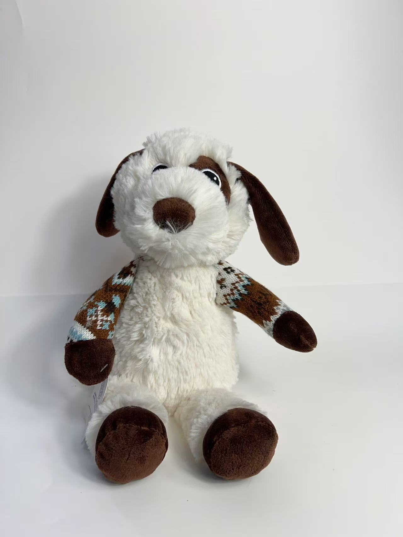 Knitted plush dog