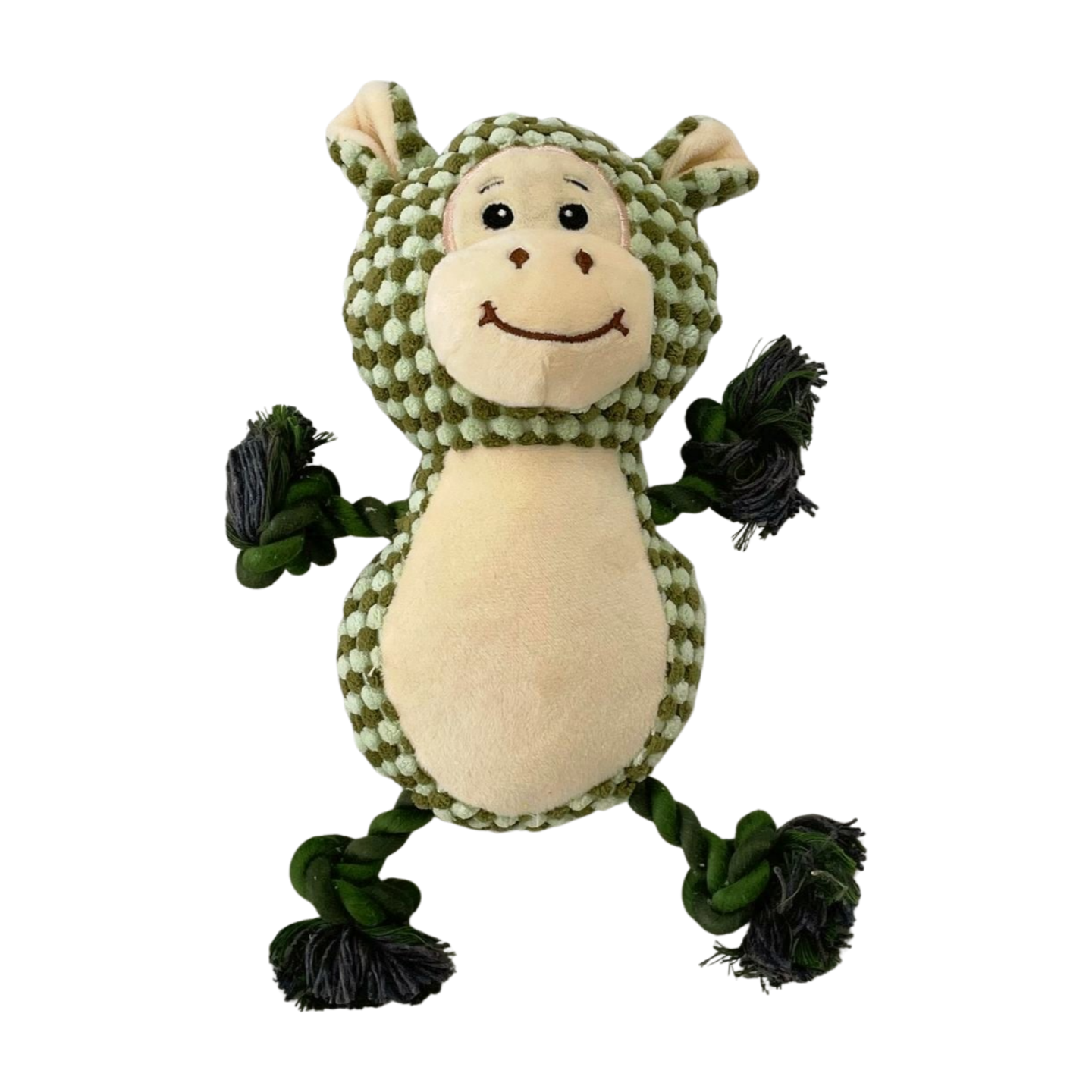 Monkey with yarn rope