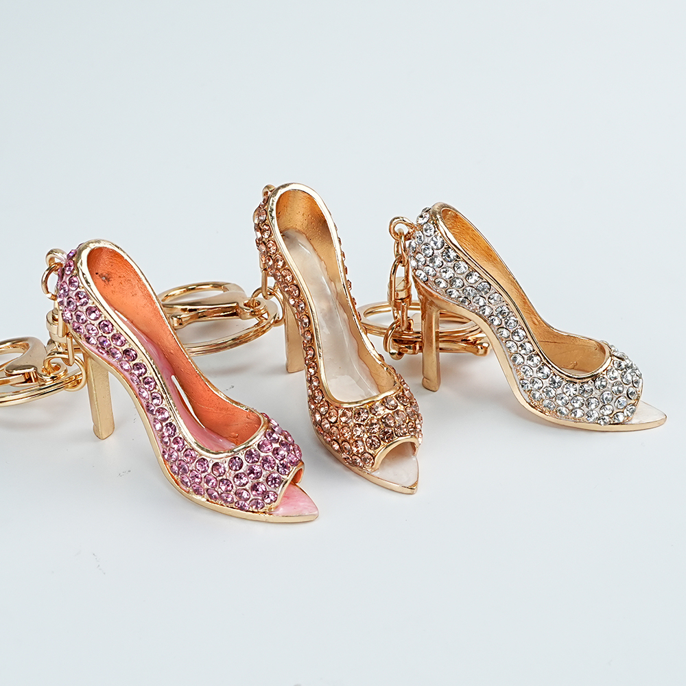 Wholesale Rhinestone Heels Keychain