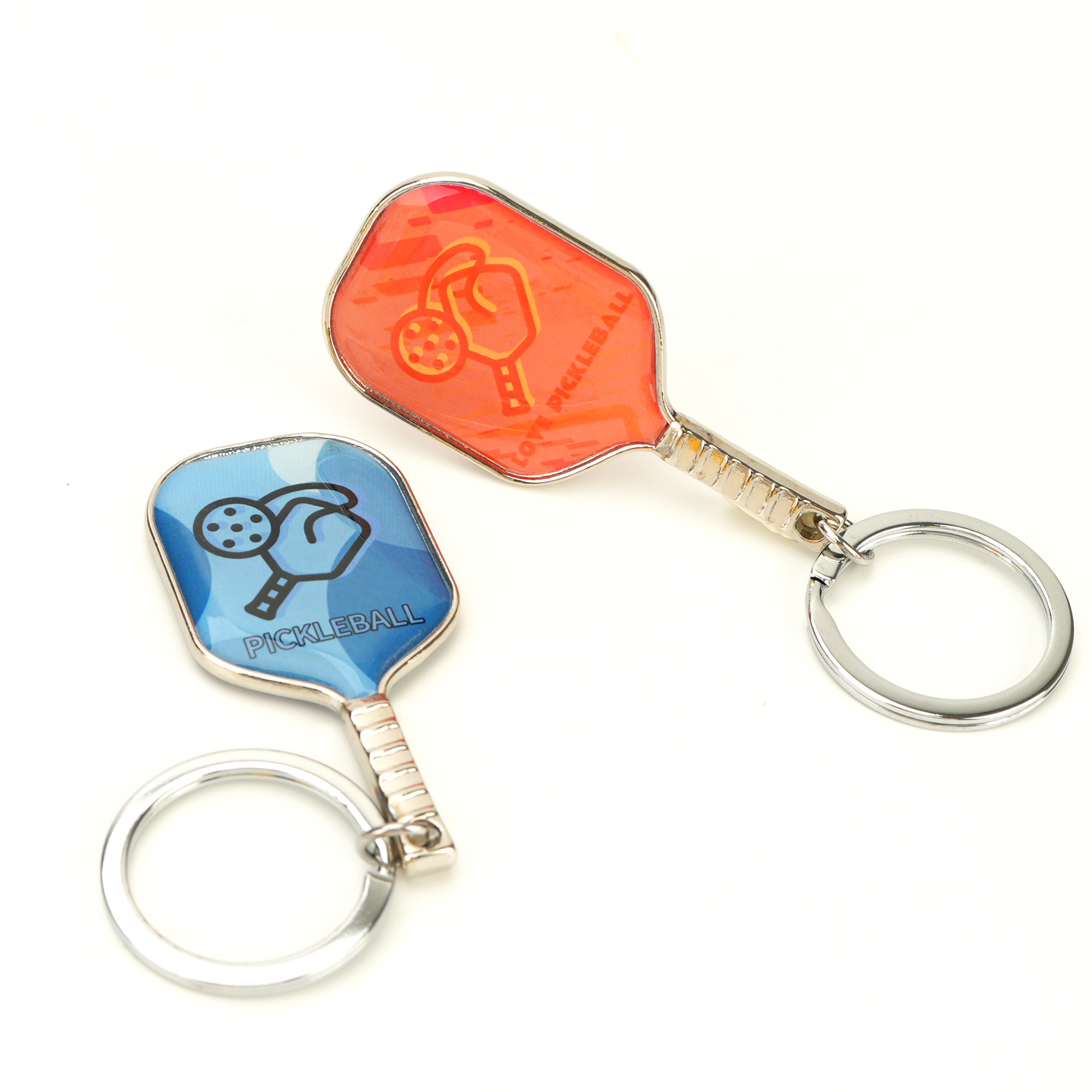 Custom Pickleball Paddle Keychain Mini Racket Pendant