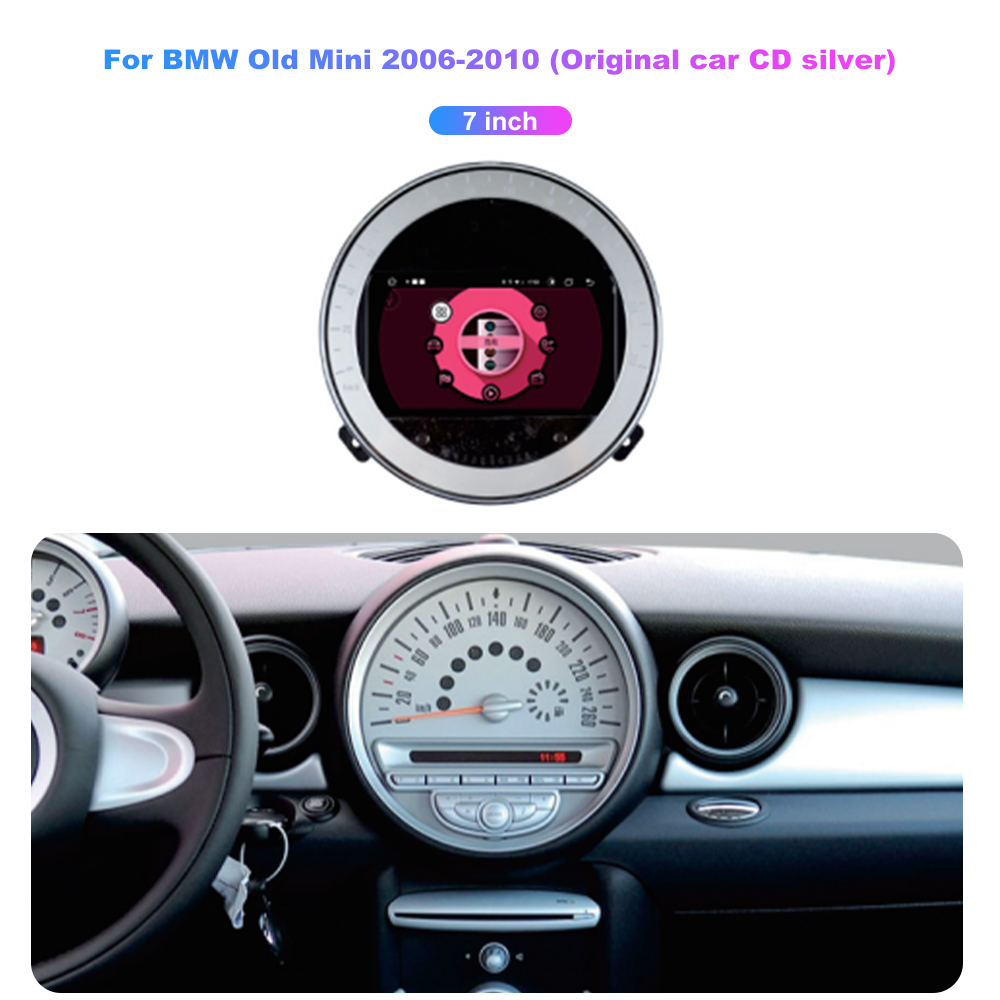 Jmance 7 inch For BMW Old Mini 2006-2010 Frame Multimedia Car Radio DVD Player