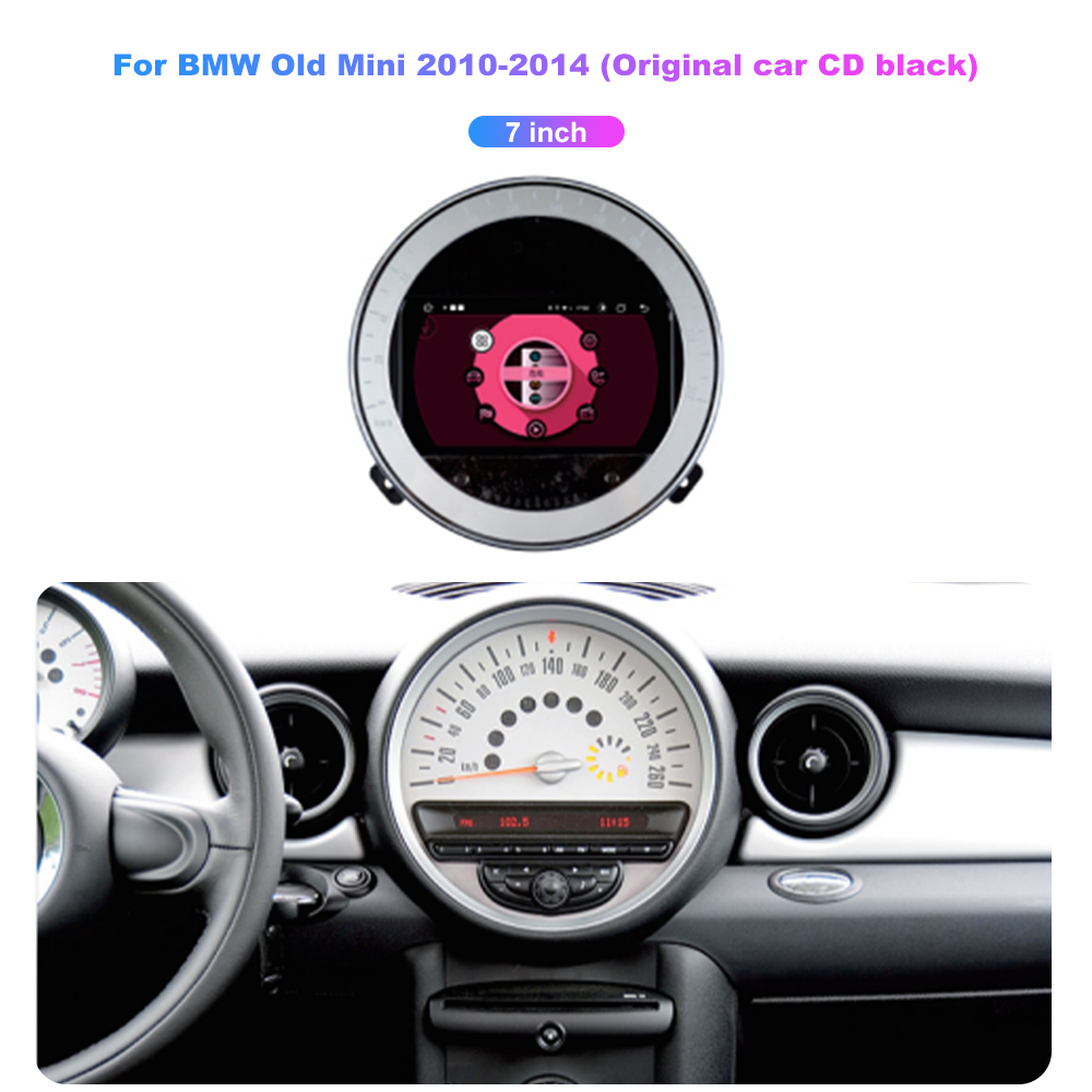 Jmance 7 inch For BMW Old Mini 2010-2014 Frame Multimedia Car Radio DVD Player