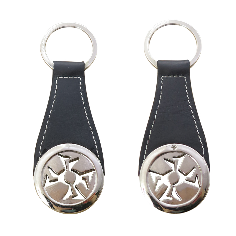 Factory Wholesale Fashion Mens Metal Leather Key Holder