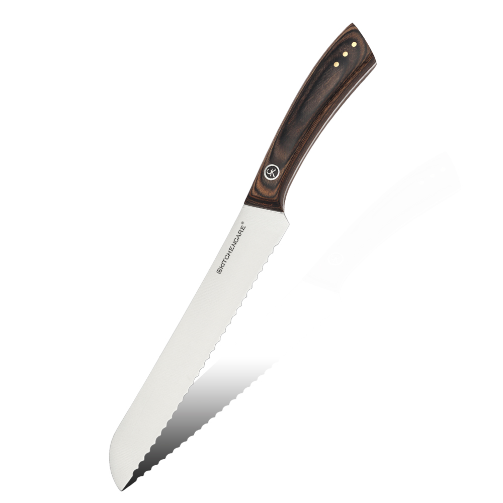 Hip-home stainless steel kitchen knife professional wooden bread knife