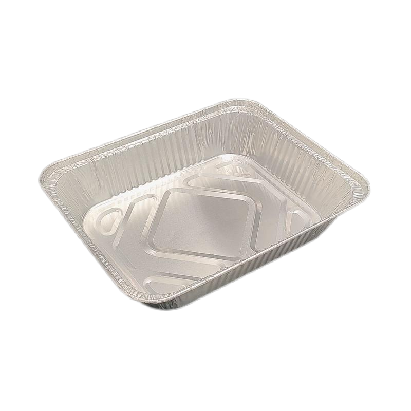 Large Disposable Aluminum Foil Container, Food-Grade Heavy-Duty Tray for Baking, Cooking, Catering