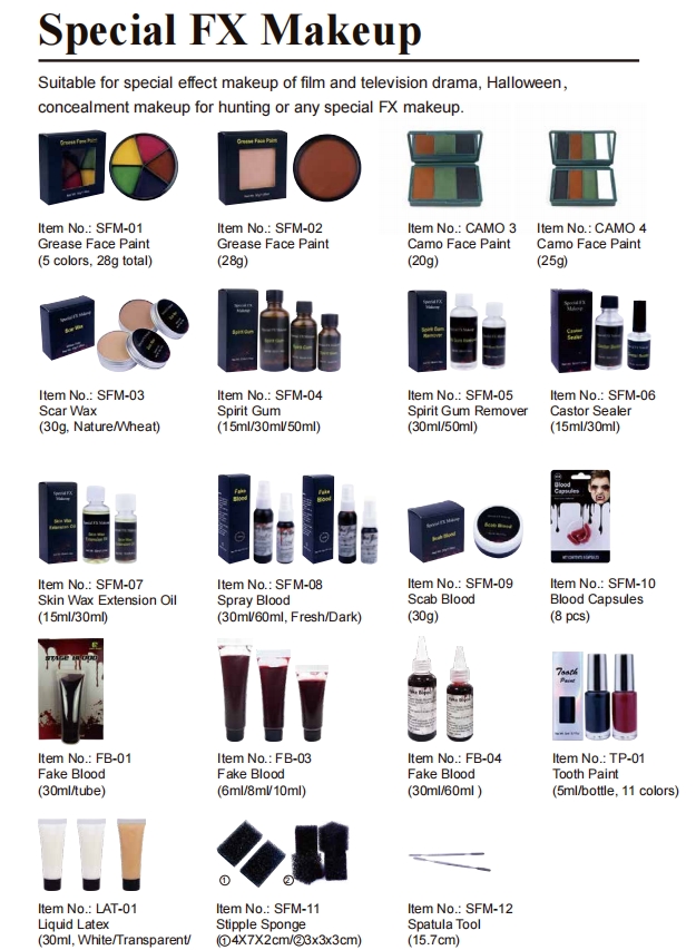 SFX Makup spirit gum remover scar wax