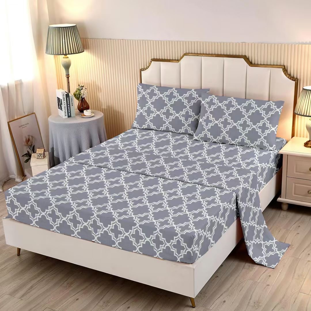 Printed microfiber 4pcs bedding sets