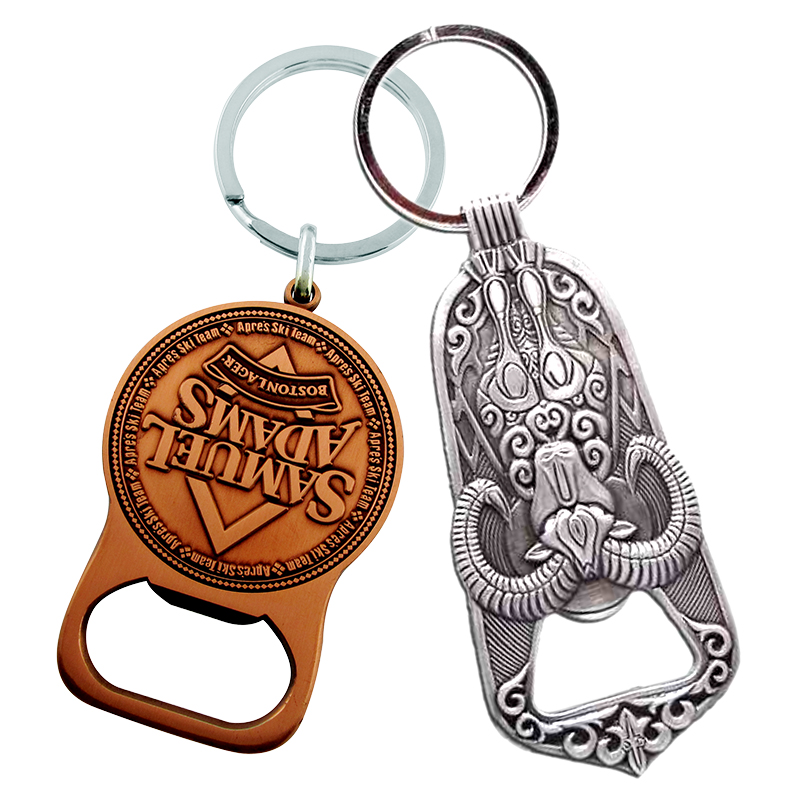 Custom Design 2d 3d Metal Bottle Opener Keychain