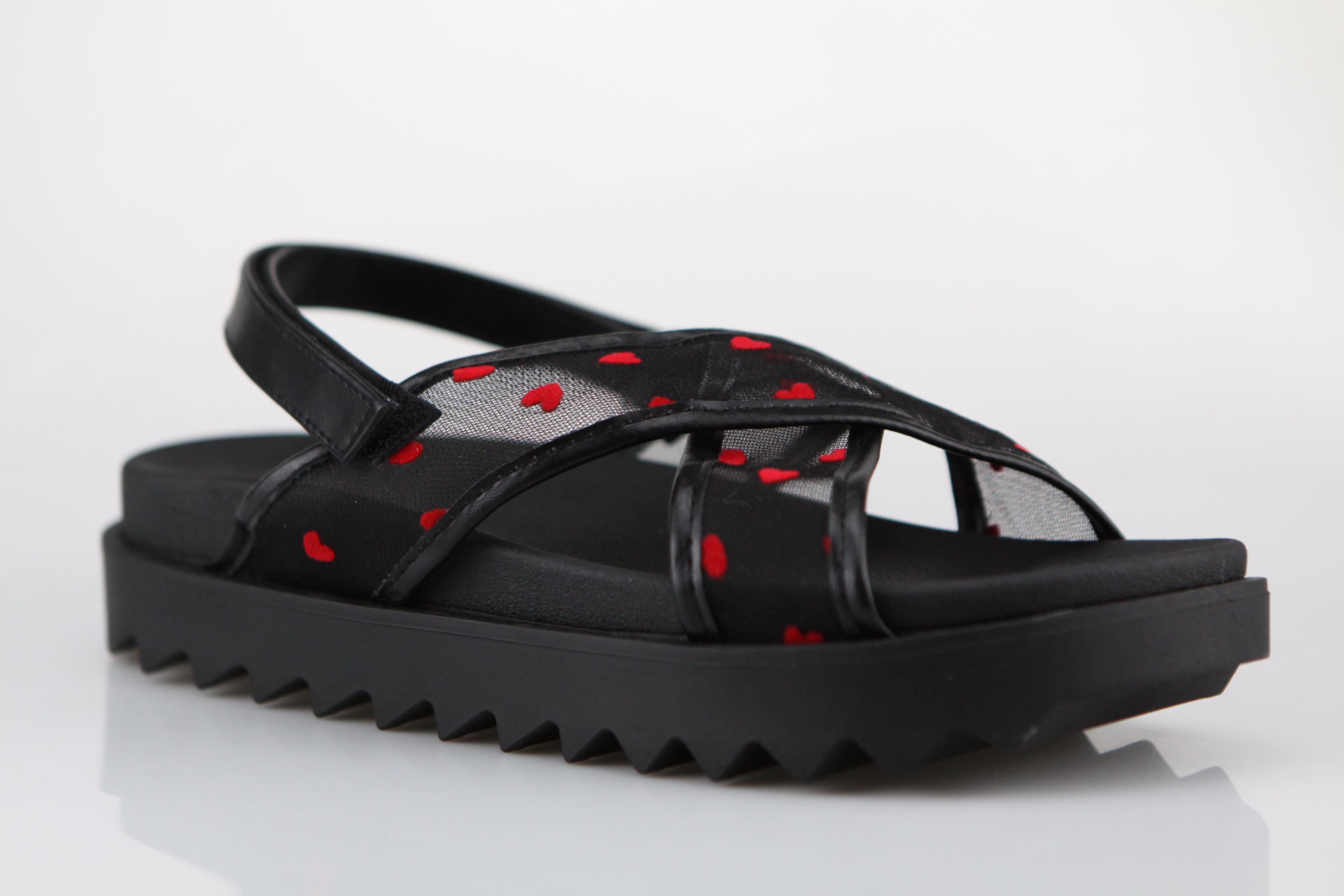 Sandal With Heart Embroidery