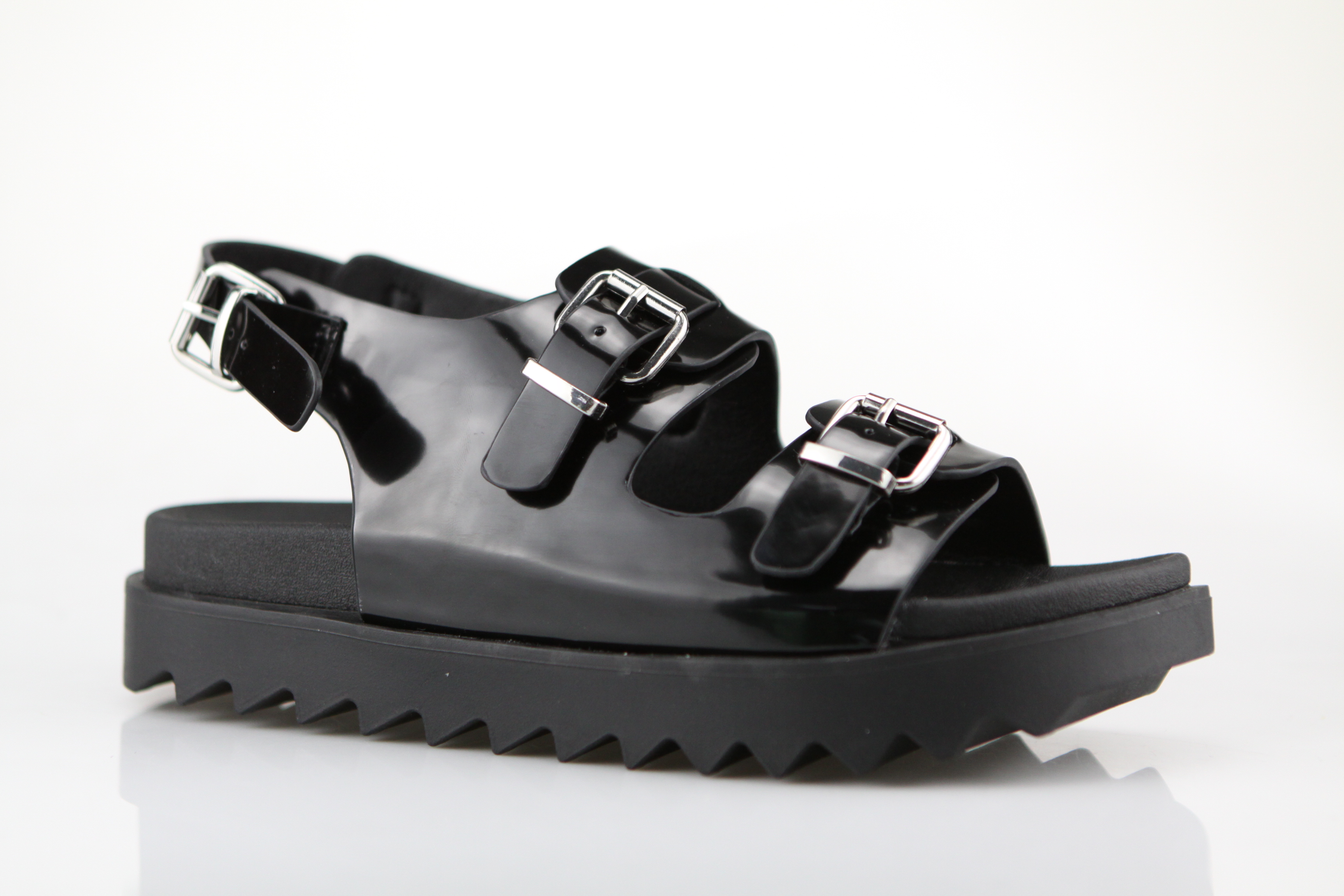 Black Strap Sandals