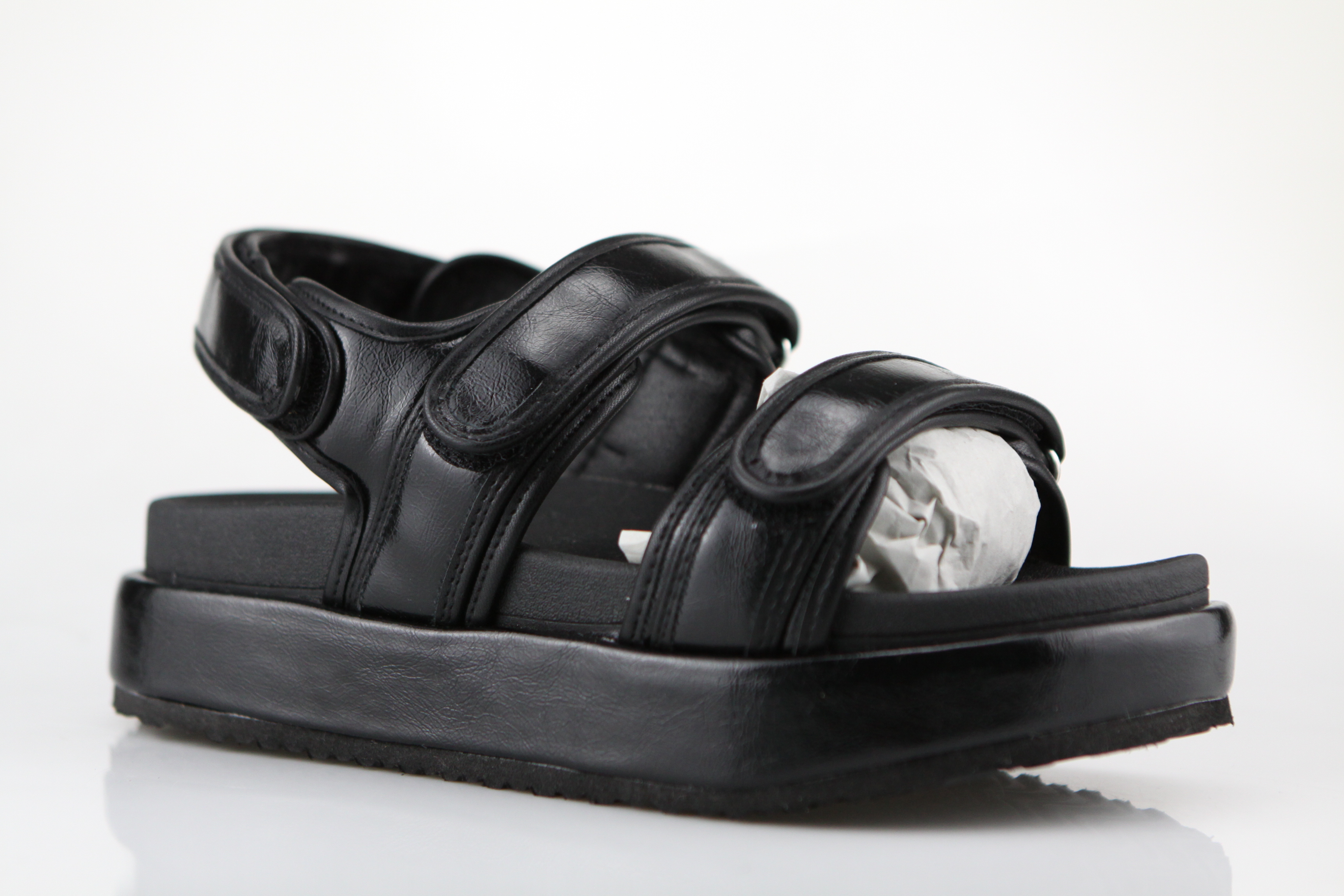 Black Strap Sandals