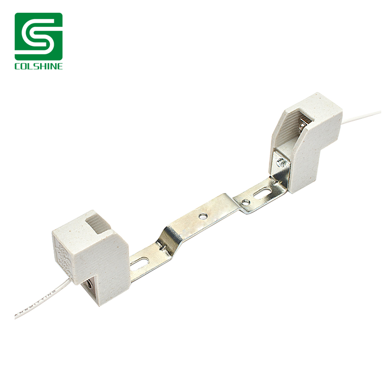 White Halogen Light Socket R7S Ceramic Lamp Holder Halogen Ceramic Lamp Base