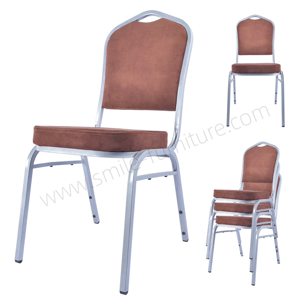 Factory Wholesale Nordic Dining Chair Gold and Silver Small Round Back Hotel Banquet Wedding Event