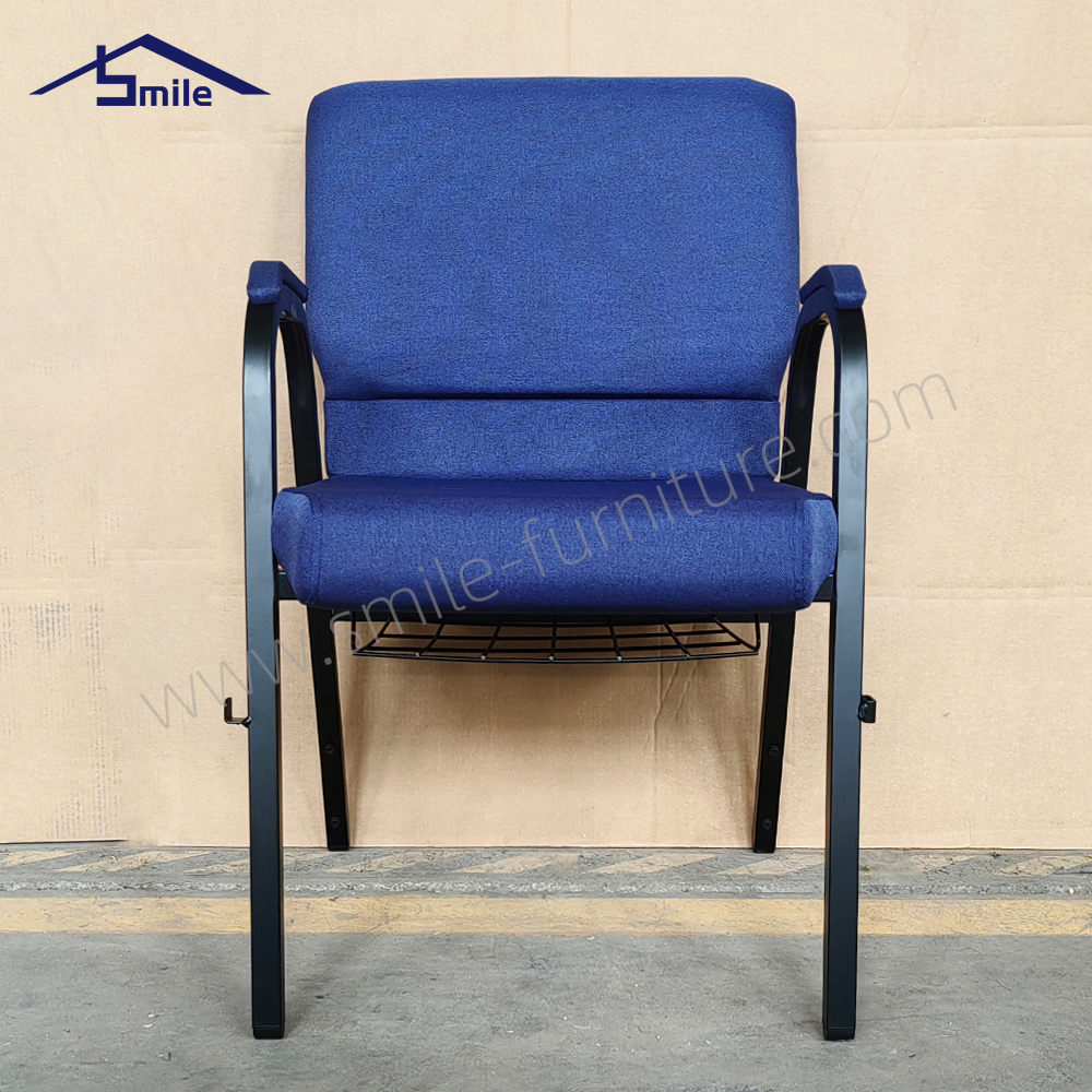 Popular Wholesale Cheap Hotel Party Stackable Fabric Church Chair for Theater Sale