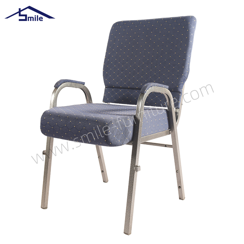 Popular Wholesale Cheap Hotel Party Stackable Fabric Church Chair for Theater Sale