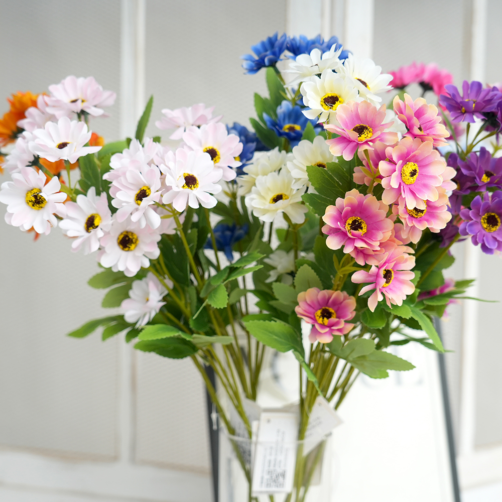Transworld 12head Artificial Sunflower Flower Multicolor Decorative Flower For Home Decoration