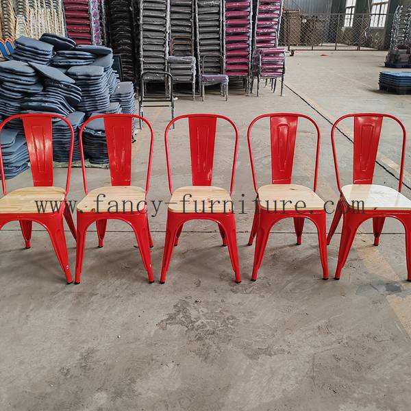 Factory Stackable Event wedding Restaurant Bar Dining Vintage Industrial Style Tolixs Metal Frame
