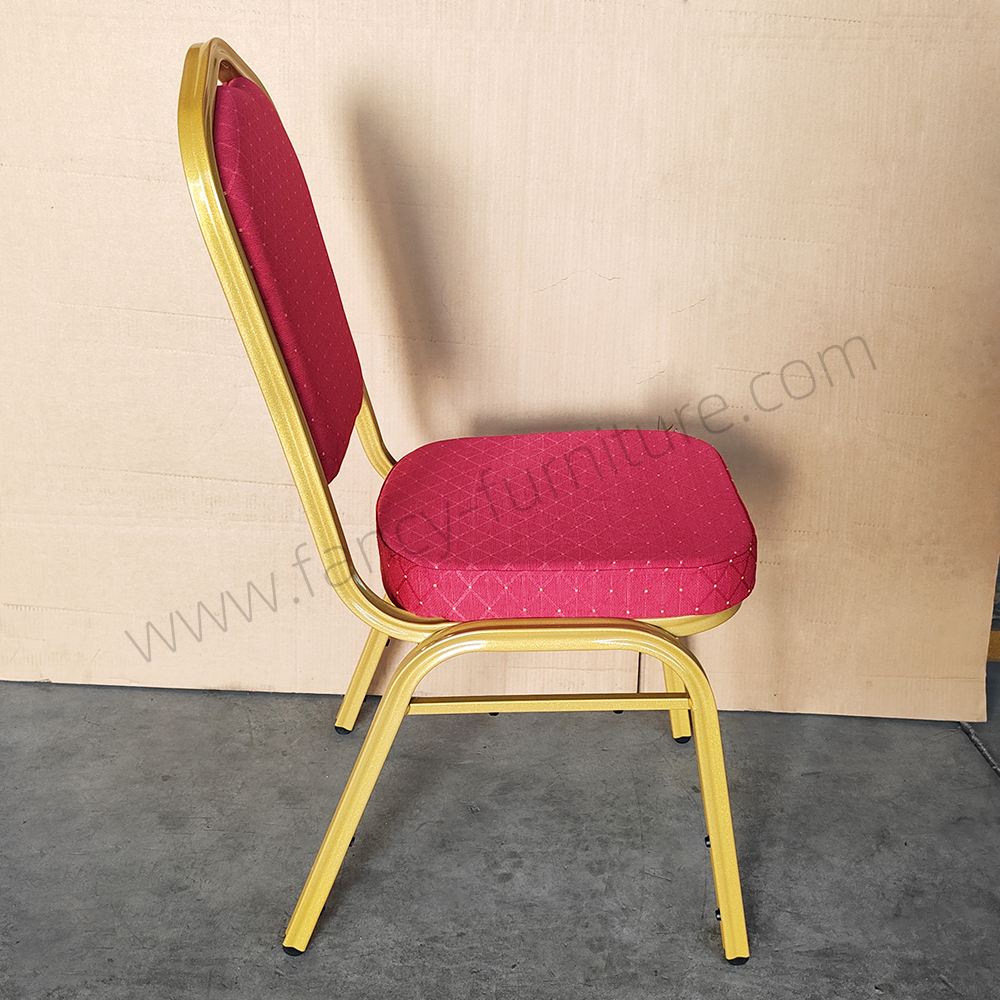 Wholesale Luxury Modern Design Cheap Stackable Circular Back Banquet Church Hotel Chairs