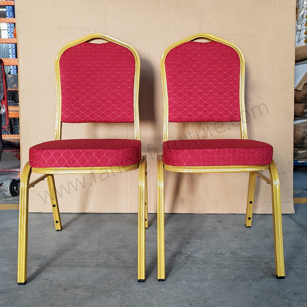 Stacking Hotel Dining Banquet Chair Dining Room Furniture Wholesale Manufacturer Metal