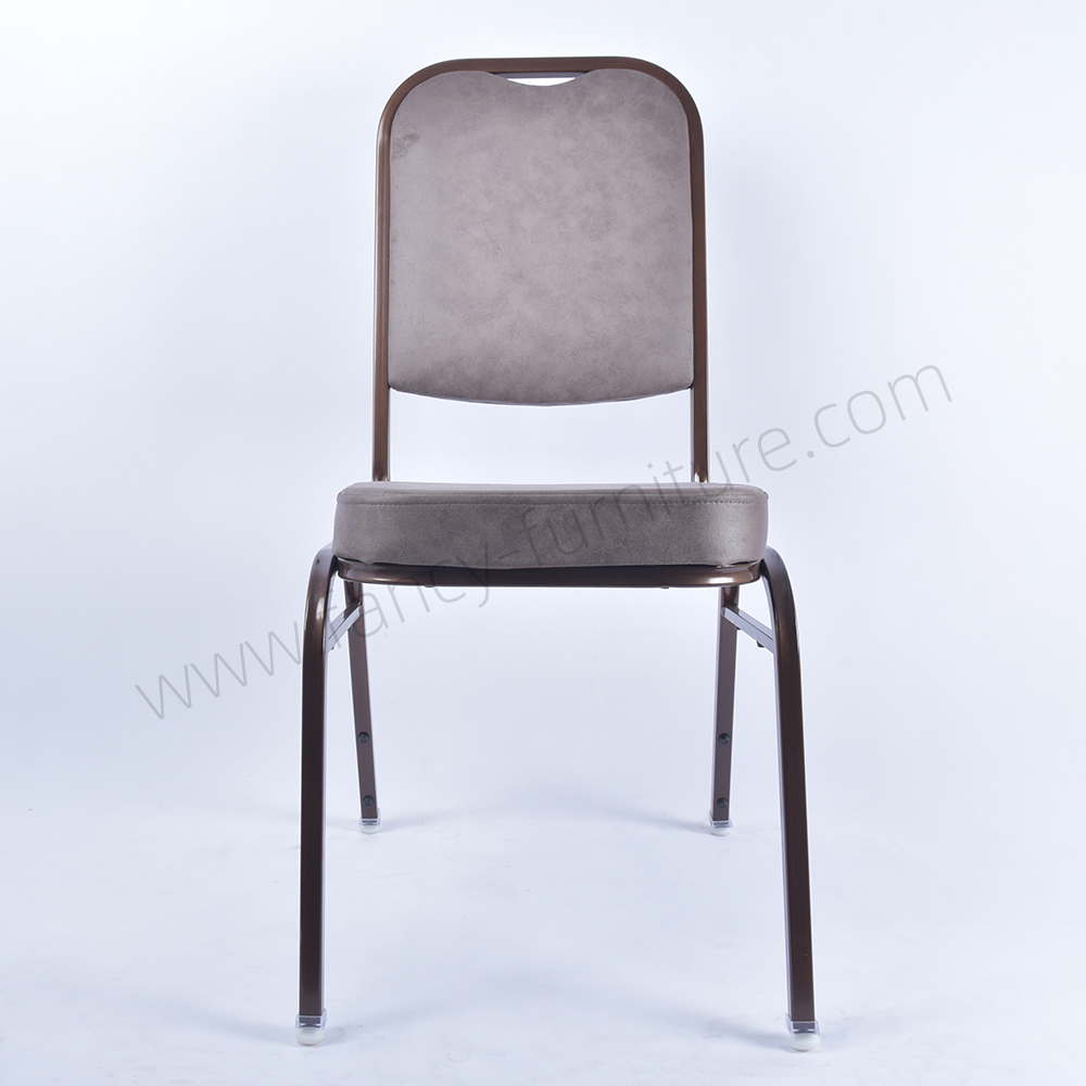 Classic Metal Legs Stackable Banquet Chair for Home Dining Hotel Church Wedding Event or Party for
