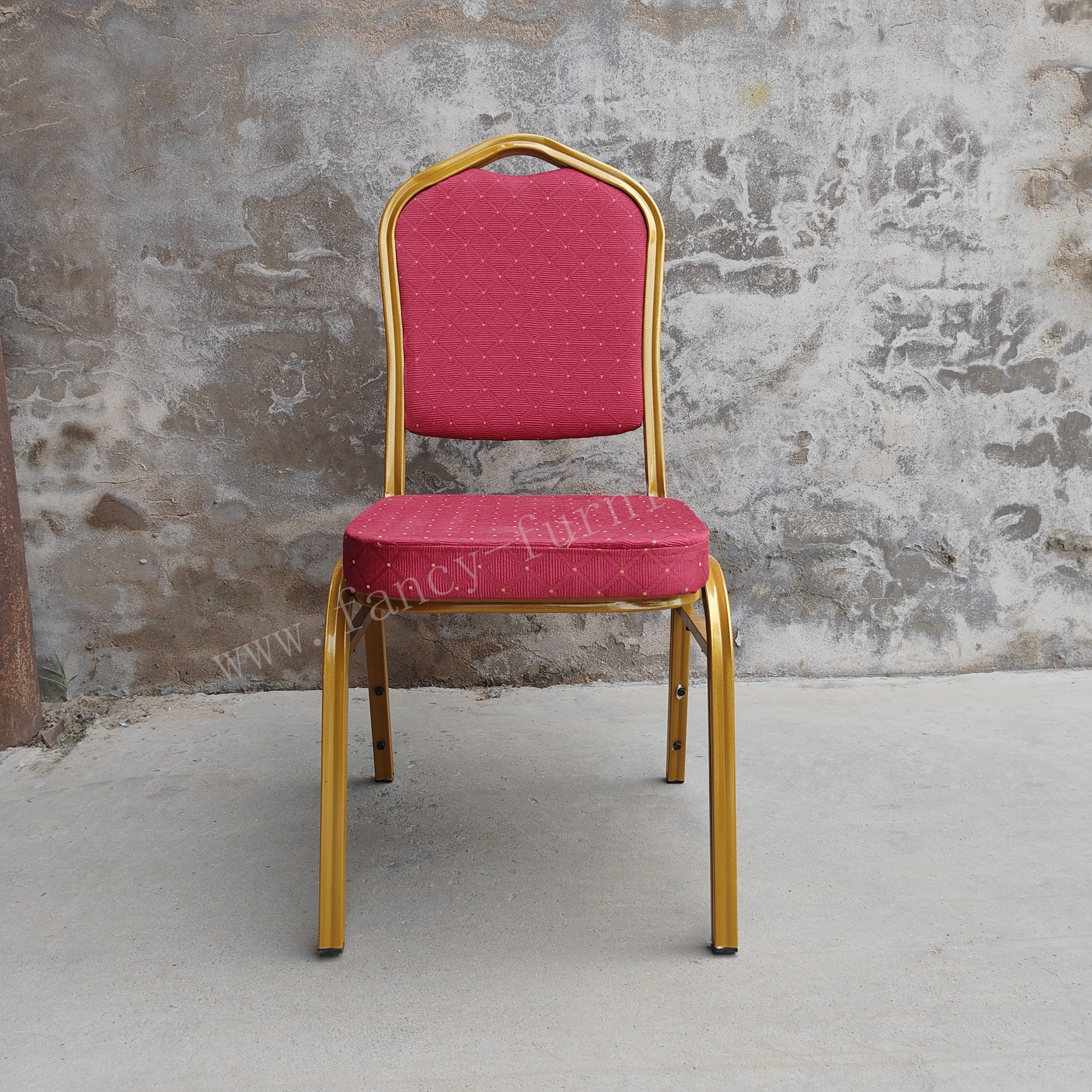 Banquet Chair for Indoor Outdoor Garden Use High Quality Black Padded Table for Church Party