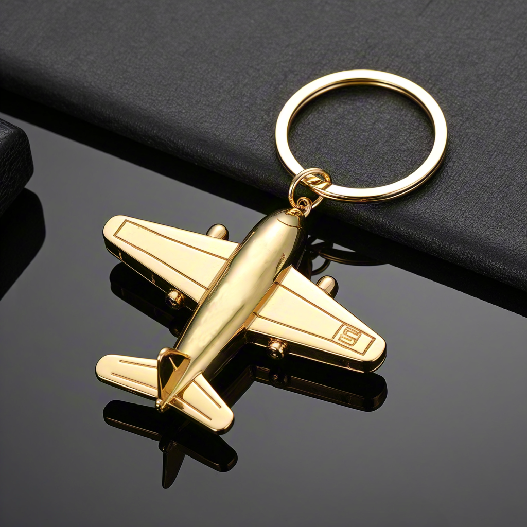 Factory Price Promotional Customized Airplane Keychain