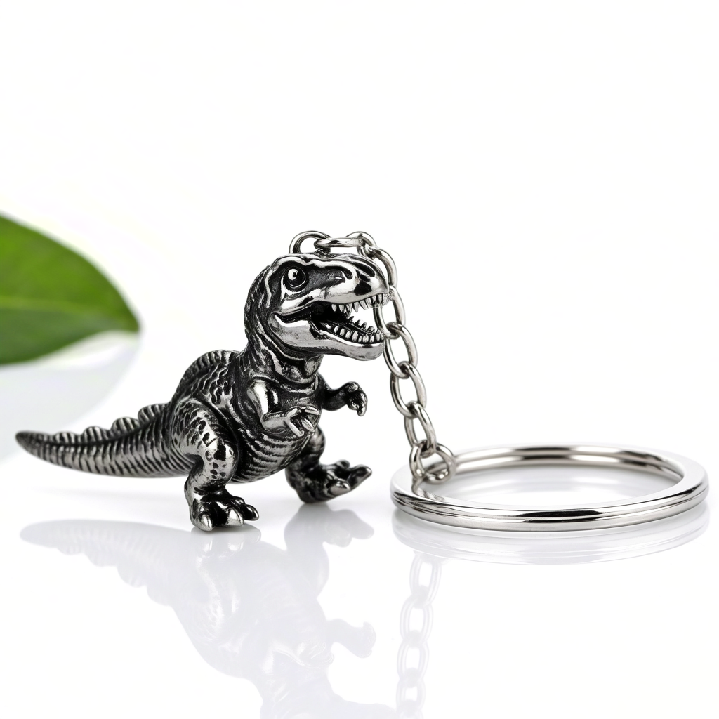 Keychain Manufacturer Full 3D Antique Color Dinosaur Keychain