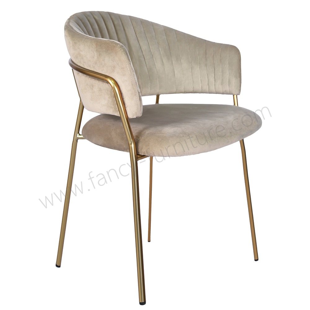 Best Selling Nordic Modern Luxury Upholstered Velvet Elegant Kitchen Restaurant Dining Chairs