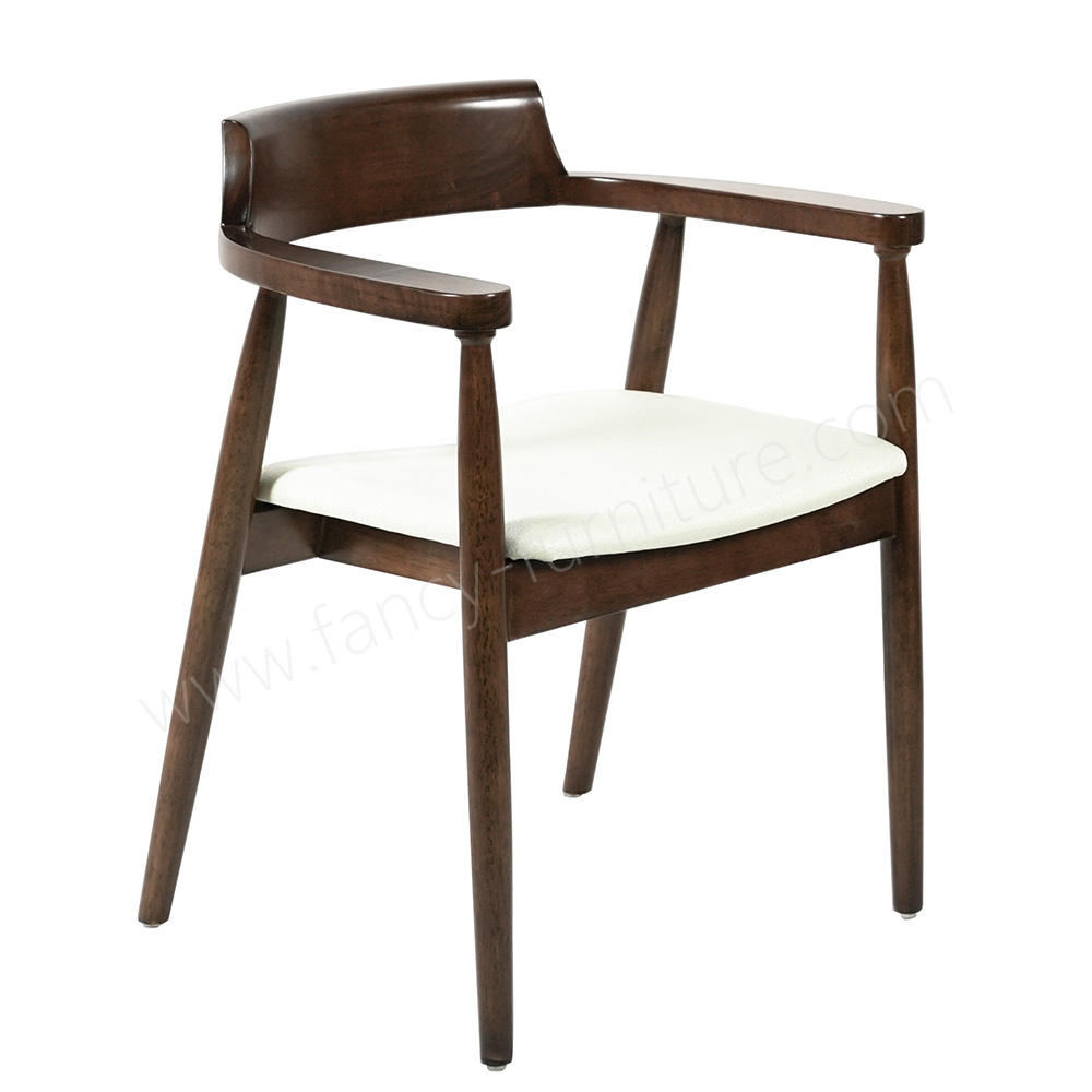Nordic Modern Design Solid Wood Dining Chair Fabric Upholstered Restaurant Chairs