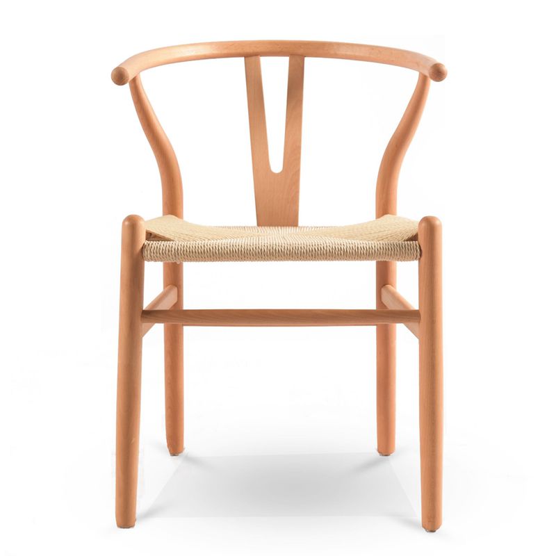 Wholesale Modern Solid Wood Rattan Kitchen Restaurant Dining Room Wishbone Chairs