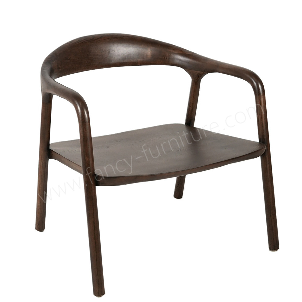 Professional Factory Supply Nordic Wood Neva Natural Color Wooden Dining Chairs Sofa Chair
