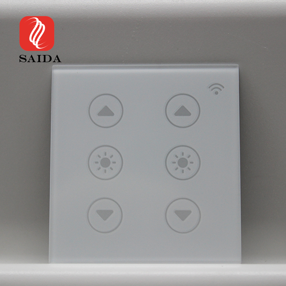 Custom 2mm-4mm Tempered Glass for Smart Touch Switch Panel Glass with Af Coating