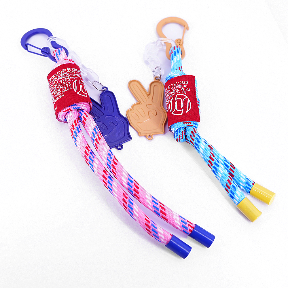 Custom Lightweight Colorful Rope Keychain
