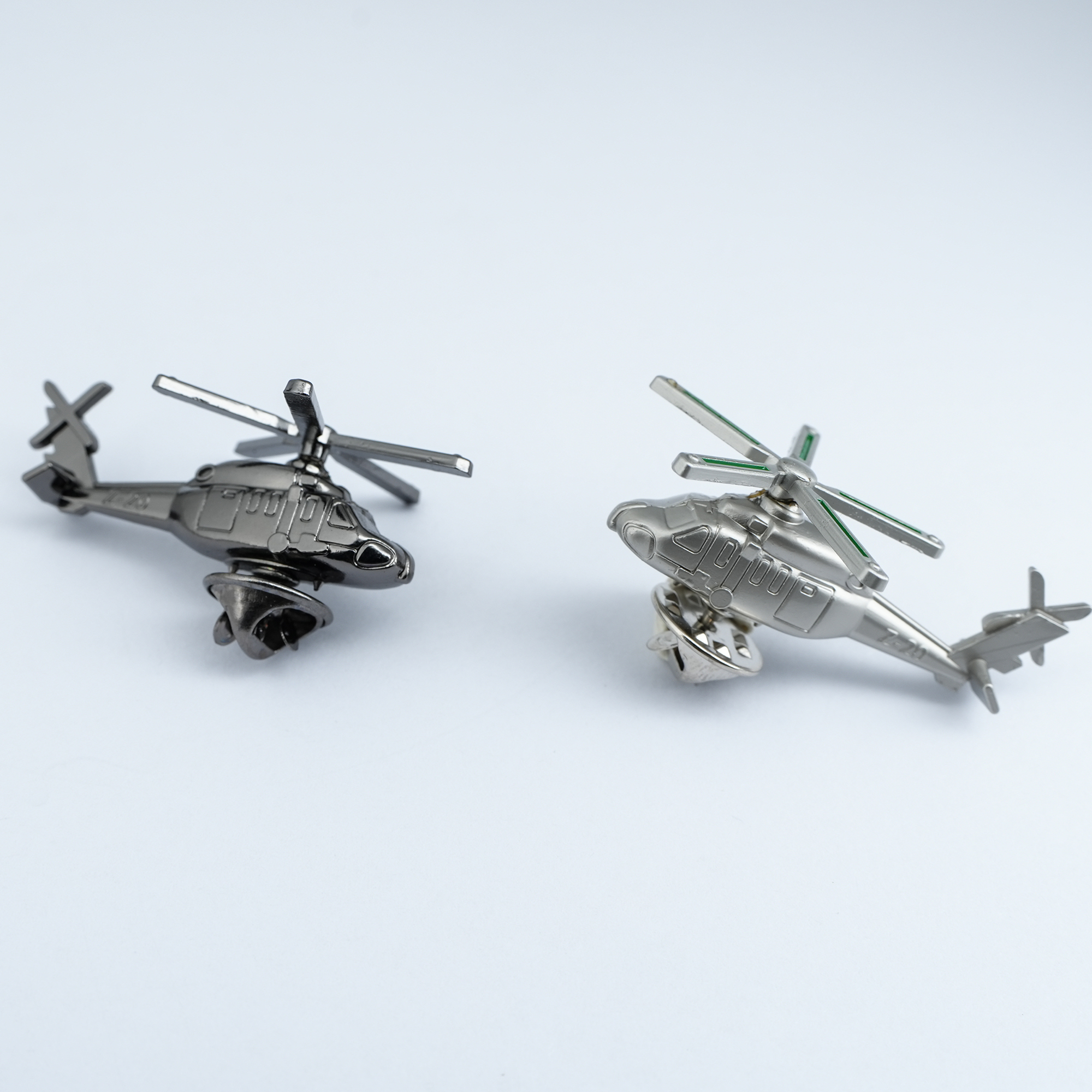 40 Years Factory Custom Metal 3D Cubic Helicopters Lapel Pin
