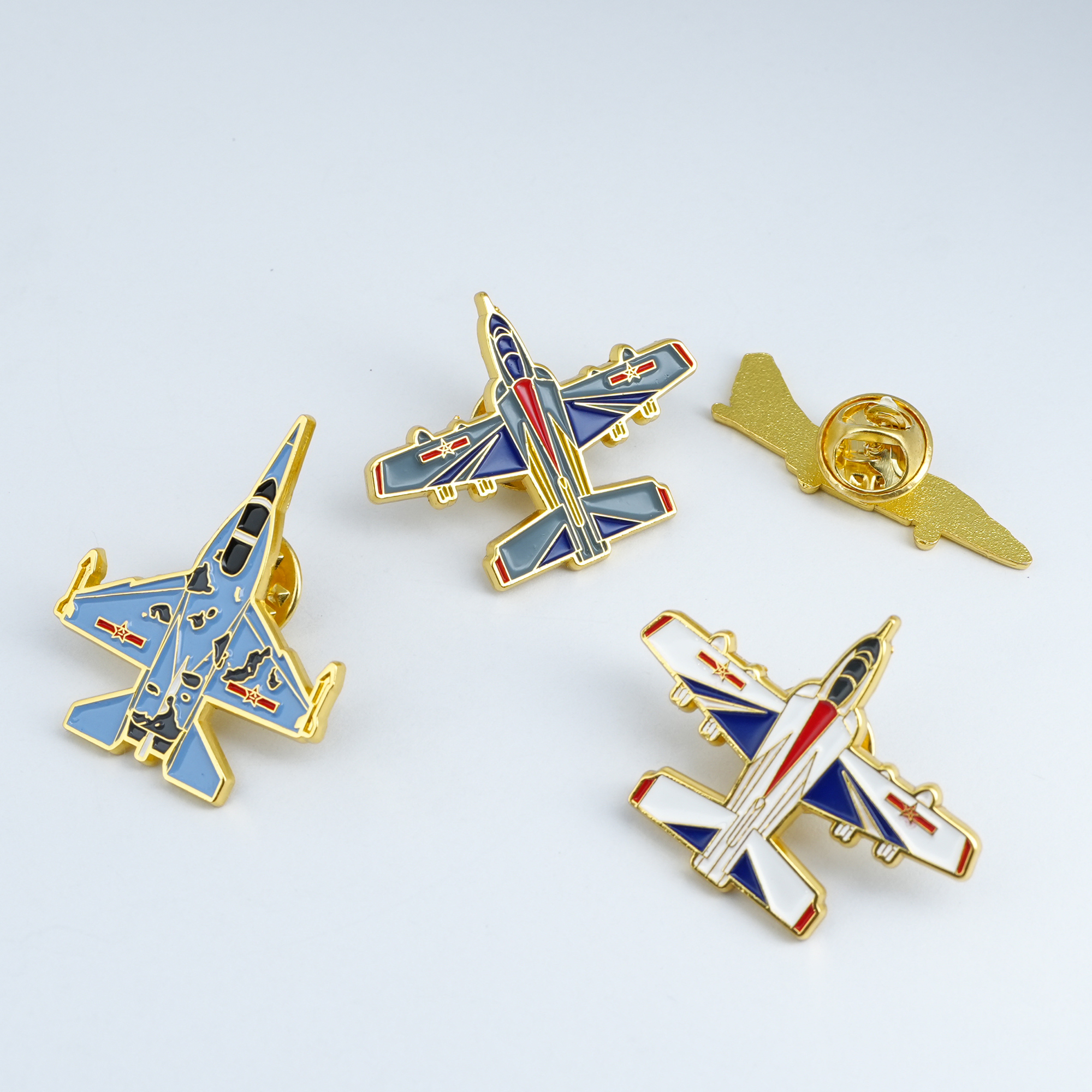 Custom Metal Airplane Fighter Aviation Lapel Pin