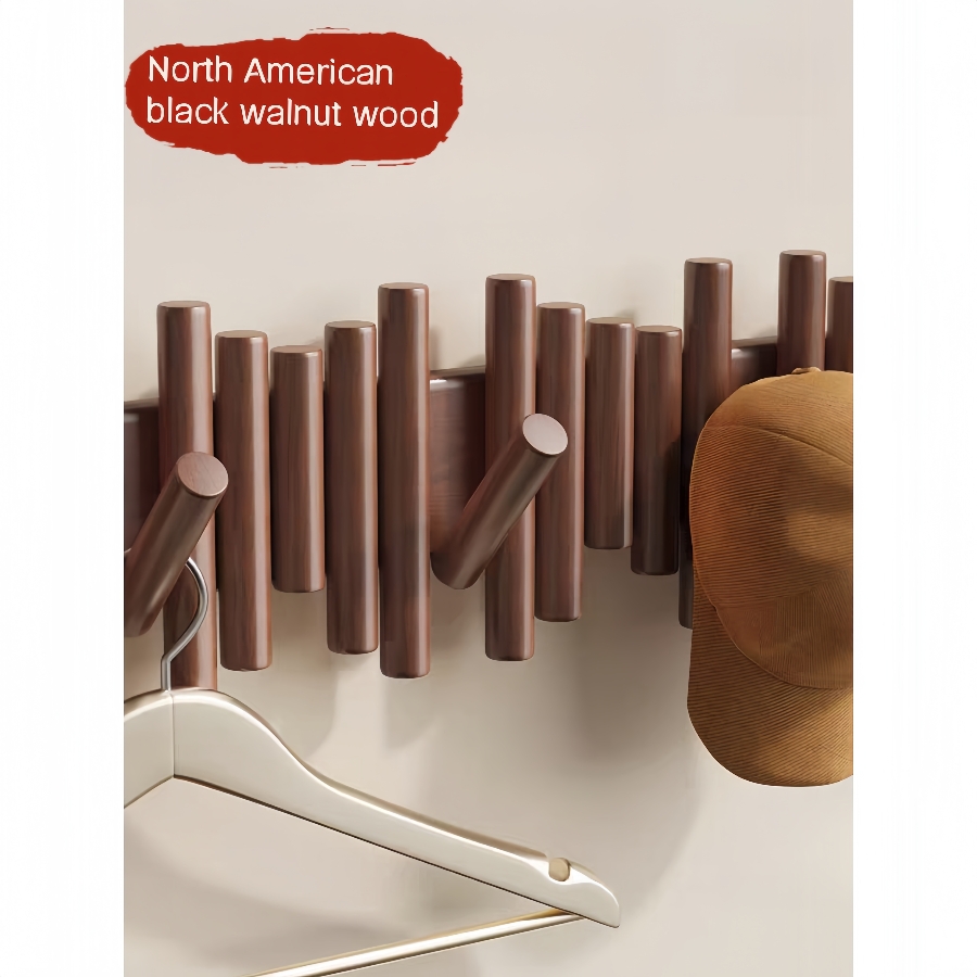Pan flute style multi-hook clothes hanger