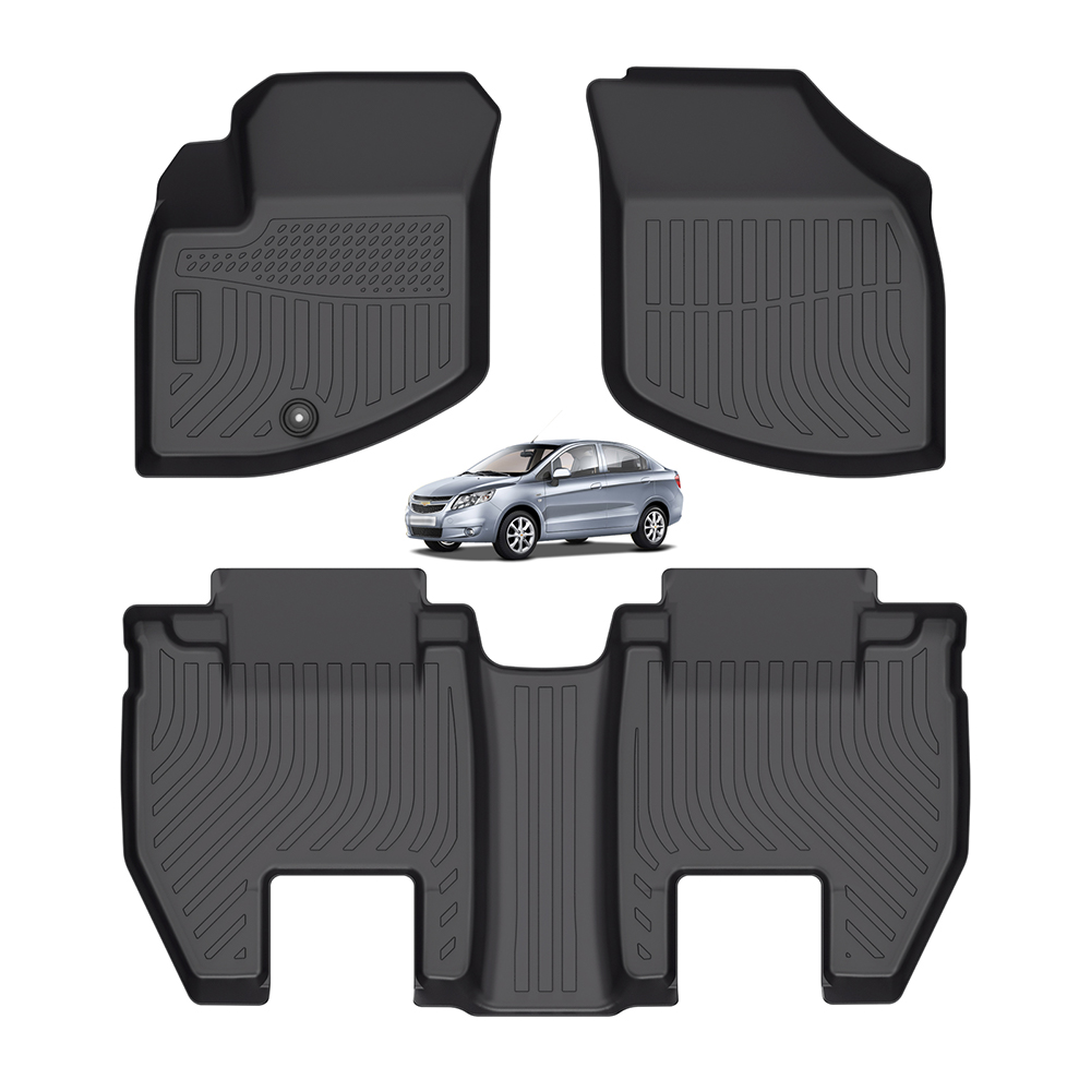 Waterproof Tpe Luxury All Weather Liner 3D Car Floor Mats for Chevrolet Sail 1 2010-2014 Carpets