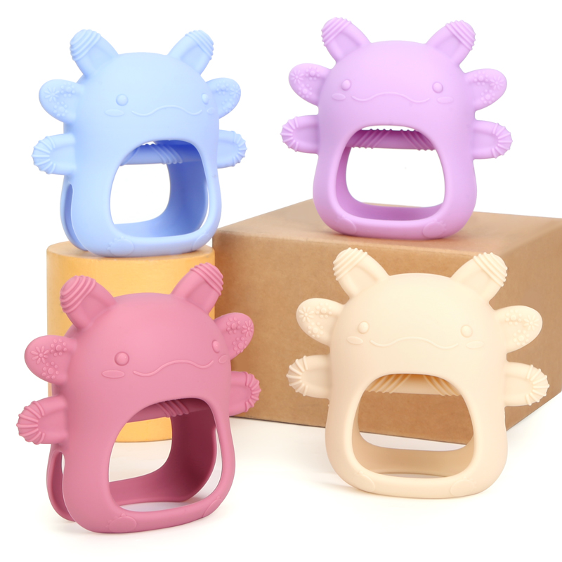 Axolotl Shape silicone baby teether