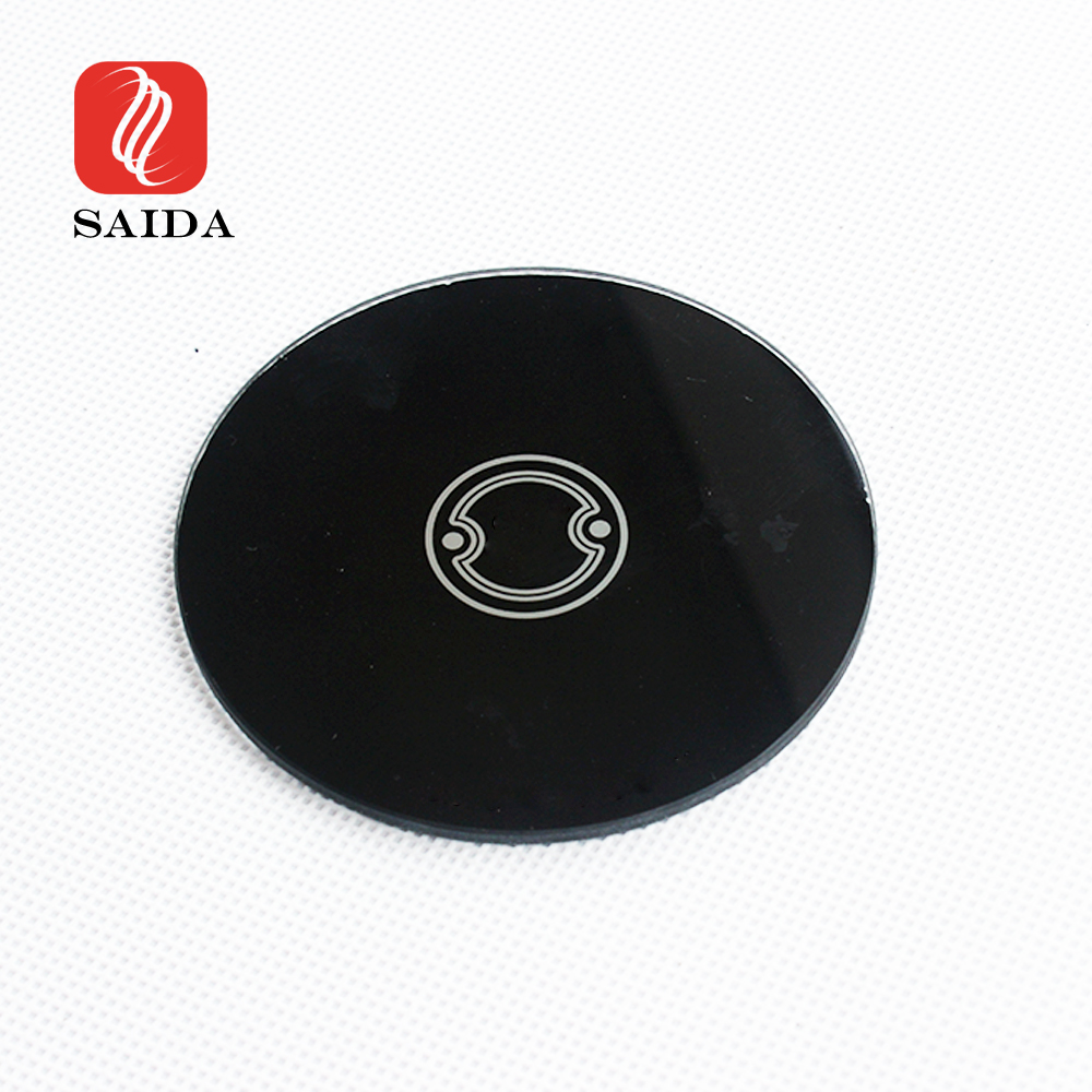 Silk Screen Round Shaped Tempered Glass for Card Reader Panel