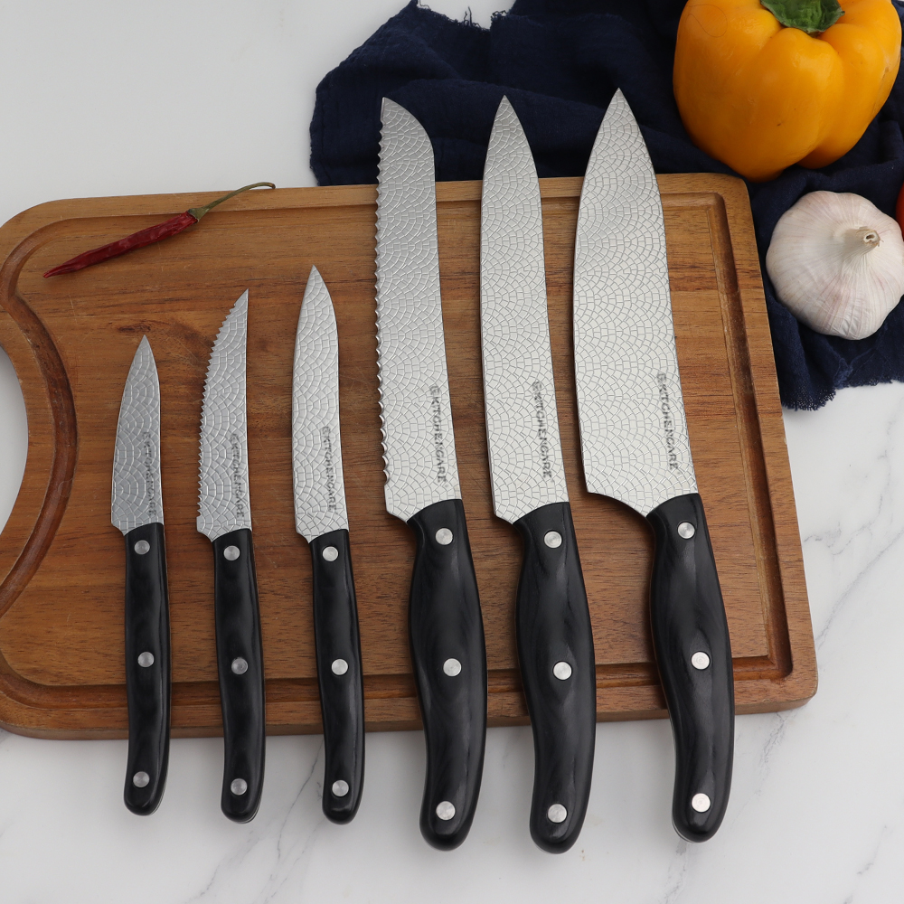 Hip-home stainless steel kitchen knife professional pakka wood 8inch chef knife