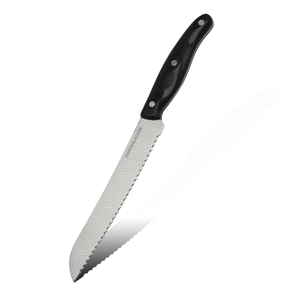 Hip-home stainless steel kitchen knife professional pakka wood 8inch bread knife